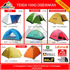 Referensi Penyewaan Alat Camping di Jakarta