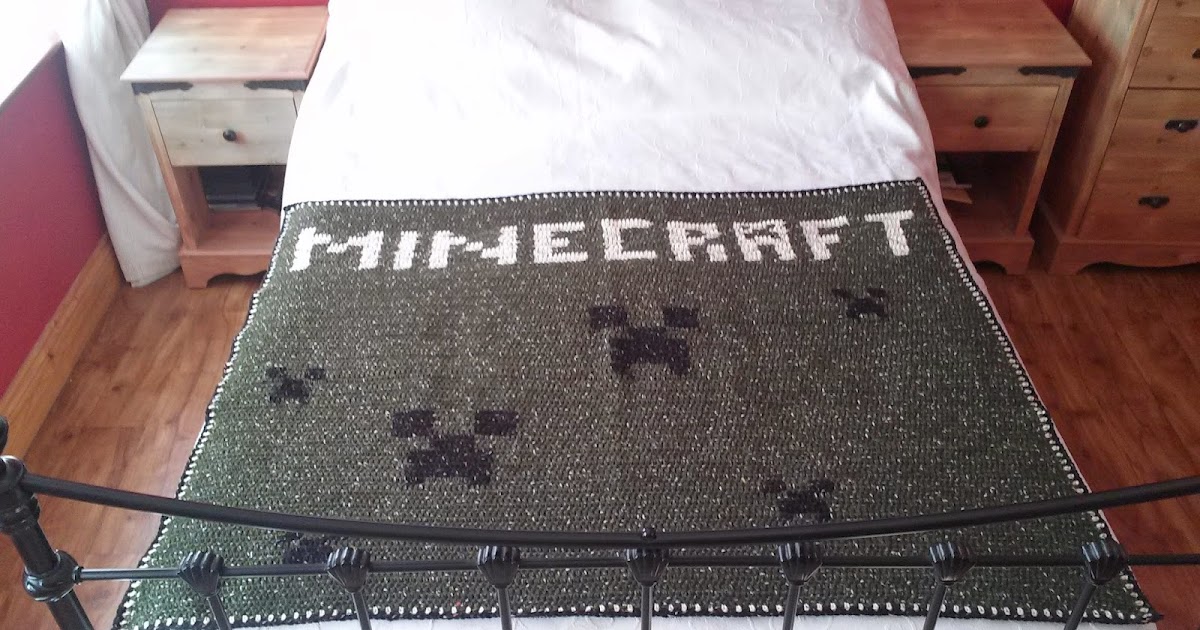 The Wool Shop Minecraft Blanket by Hamersley Art