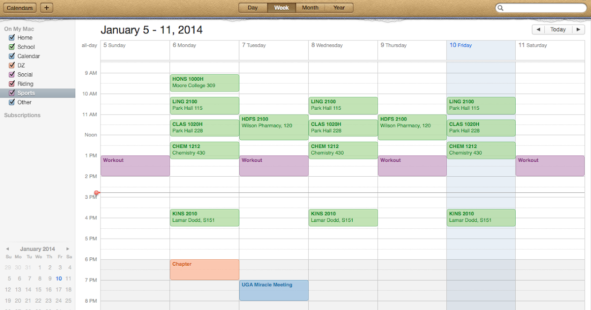 Dixology College Organization iCal