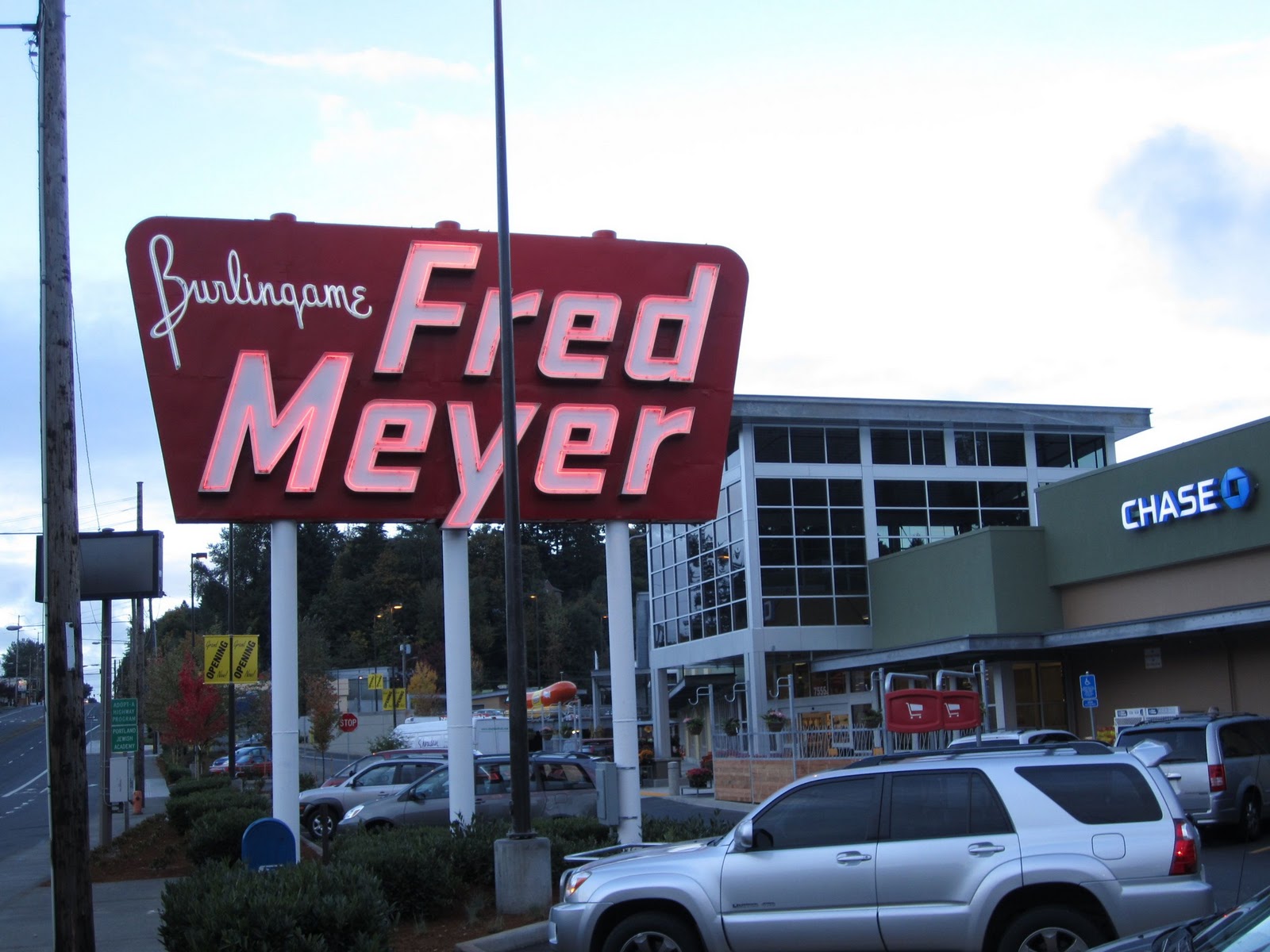 South Waterfront blog Grand ReOpening of Burlingame Fred Meyer