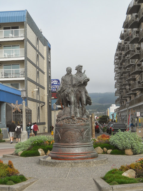 Lewis and Clark monument in Seaside