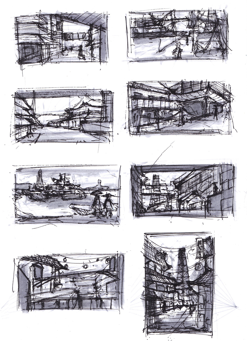Thumbnail Sketching Perspective Art Thumbnail Sketches Architecture Sketch
