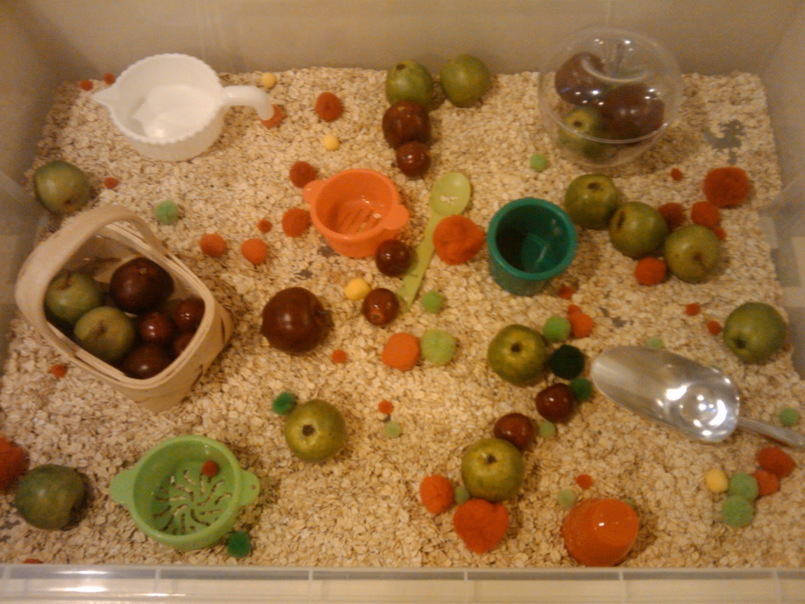 Morning Light Preschool Apple Sensory Tub
