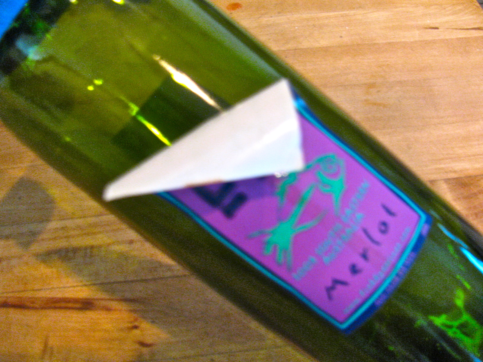 MAY DAYS Pretty Wine Labels and How to Remove Them
