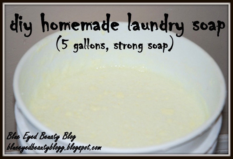 Blue Eyed Beauty Blog DIY Homemade Laundry Soap