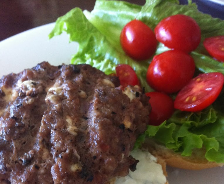 Domestically Dreaming... Feta Burger with Gourmet Cheese Spread