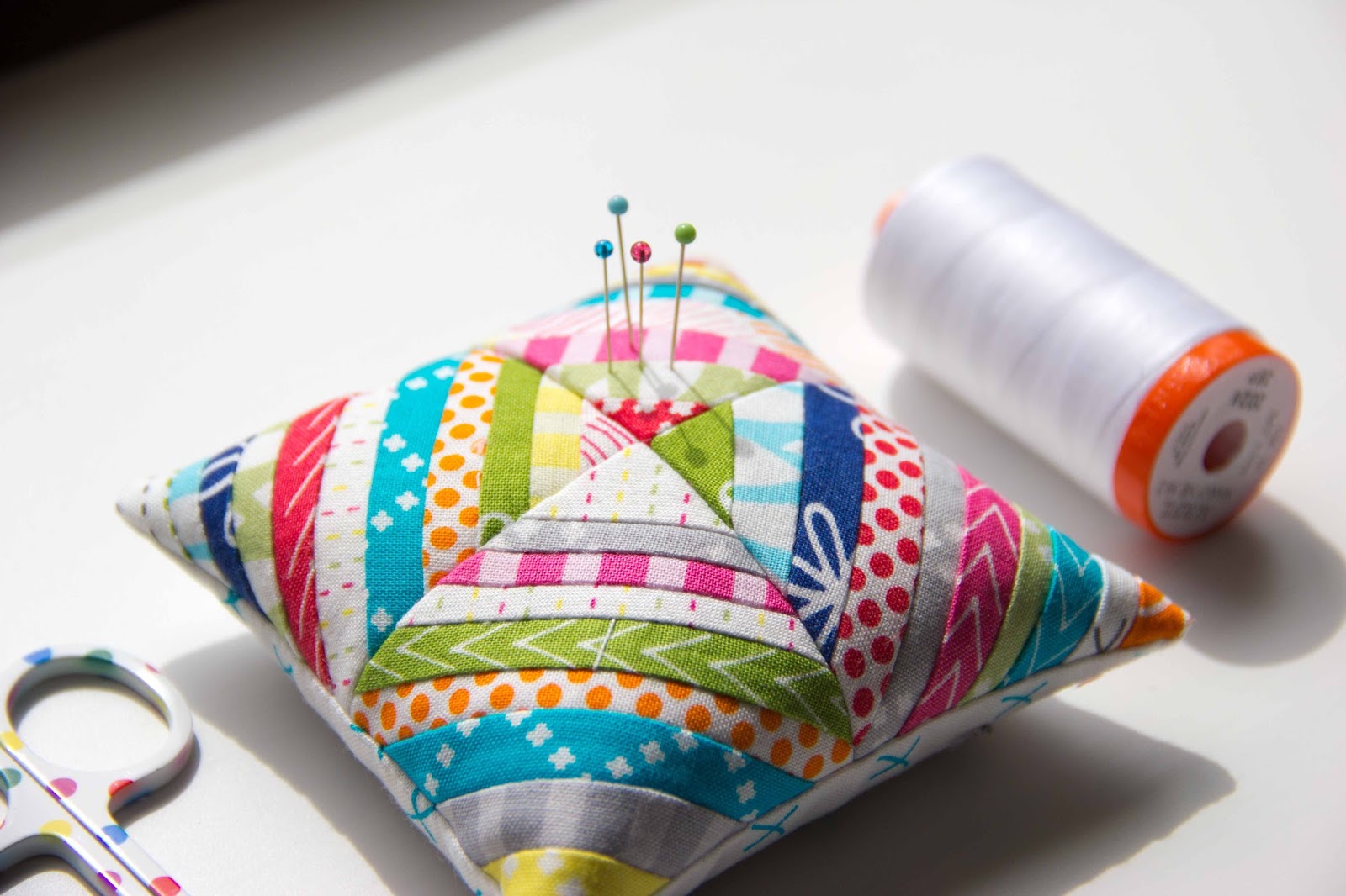 V And Co V And Co How To Make A Little String Block Pincushion