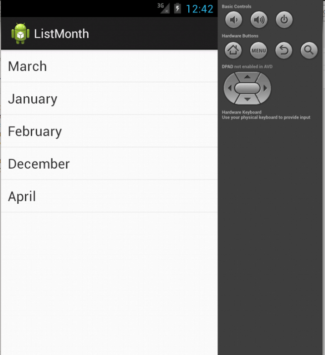 Android Basic Tutorial Sort List Example