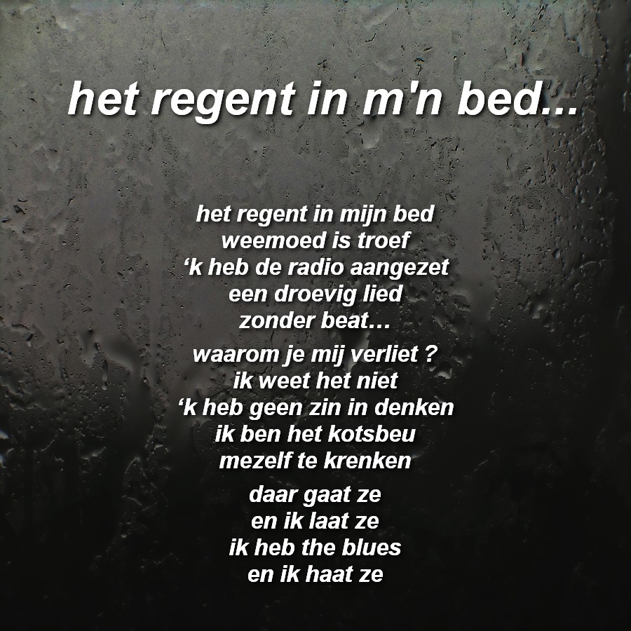 De Dagelijkse Boterham Het Regent In Mijn Bed