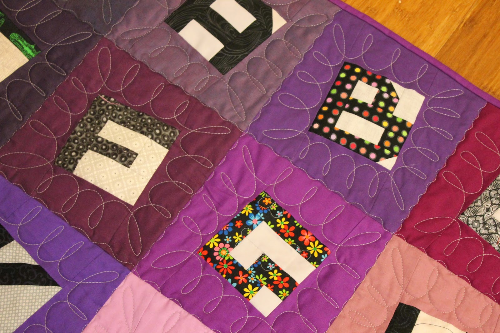 Quilting is more fun than Housework... Little Letters Quilt 1 Finish