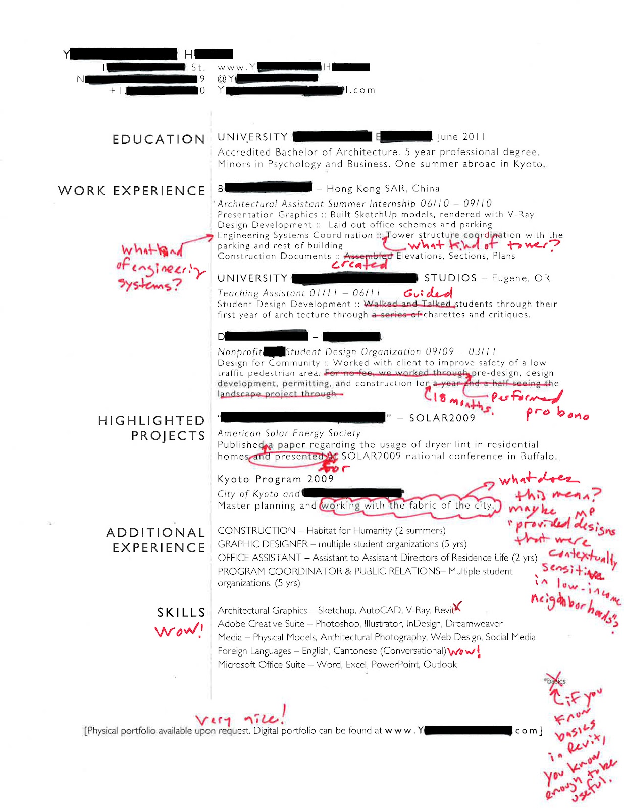 example of a bad resumes