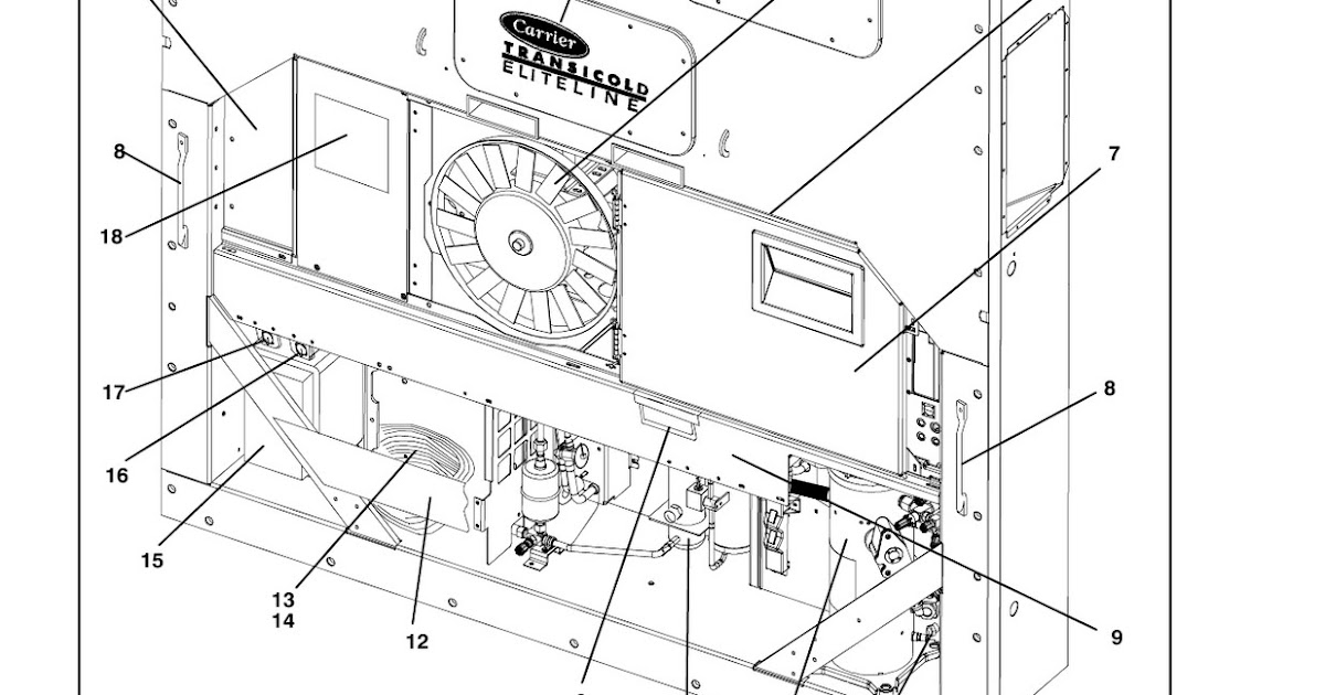 CARRIER 69NT40 SCROLL REEFER MICHINERY ELEPHANT CHART FOR SURVEYOR