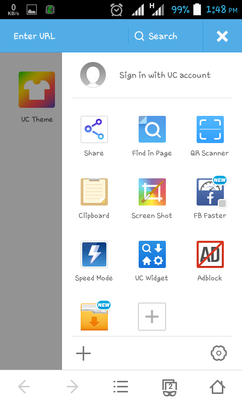 Add-on Free Browser for Android