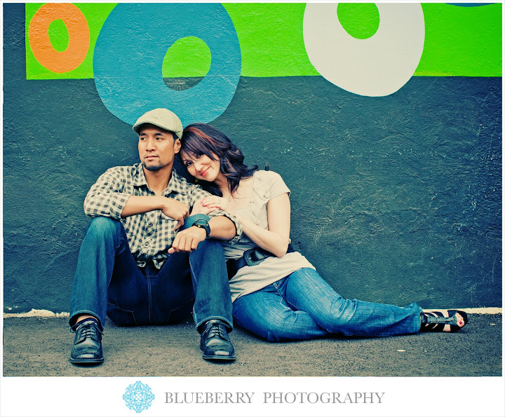 San Francisco hip art deco engagement photography session city scene