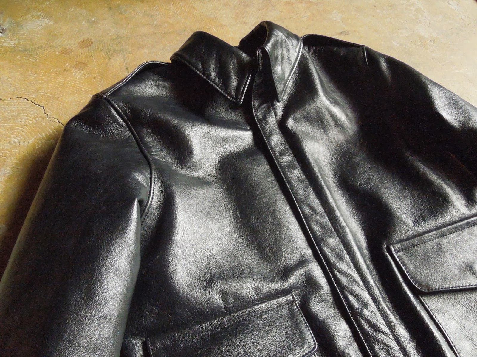 CALEE A2 TYPE HORSE HIDE LEATHER JACKET