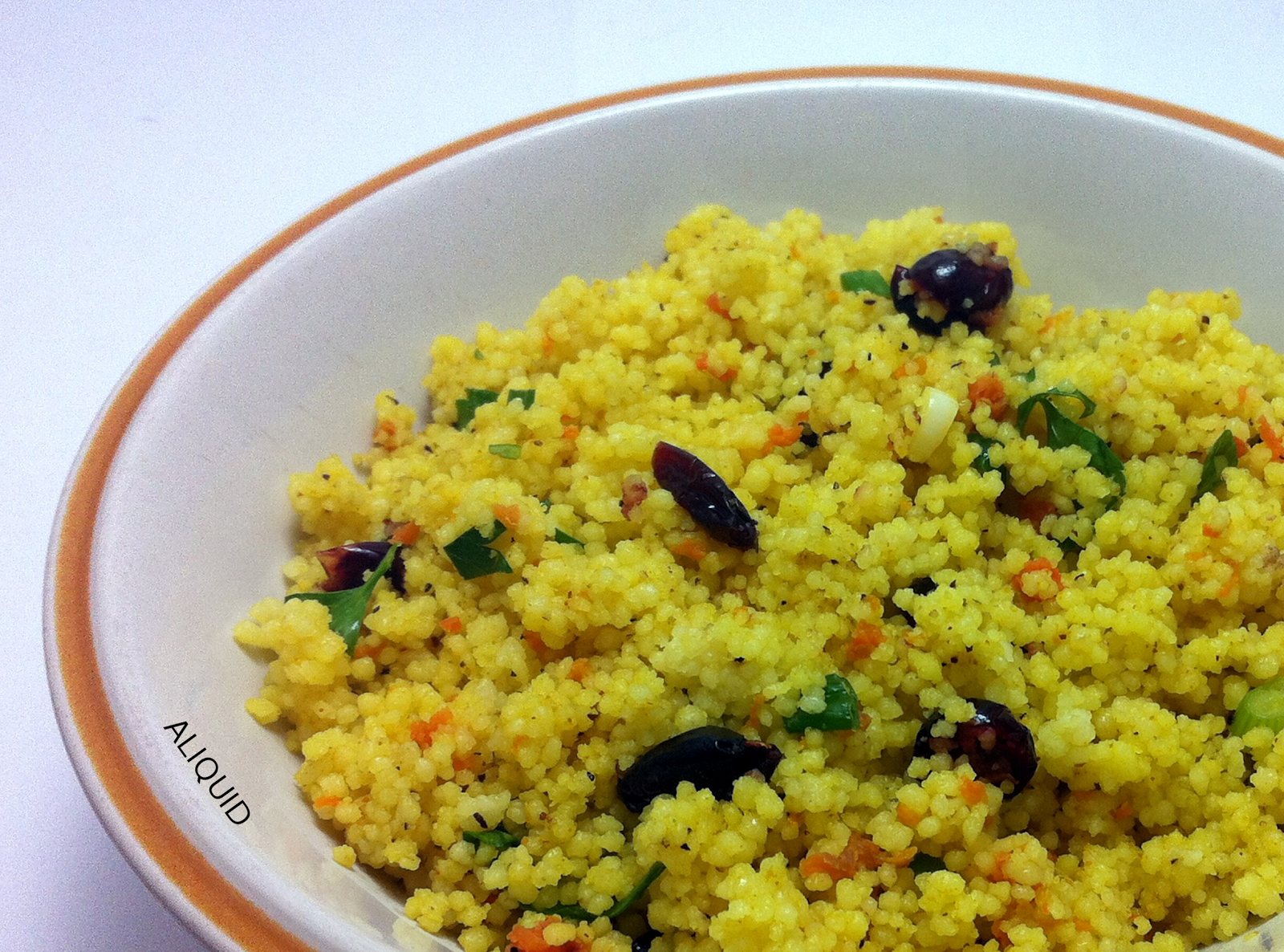 ALIQUID I made food curried couscous