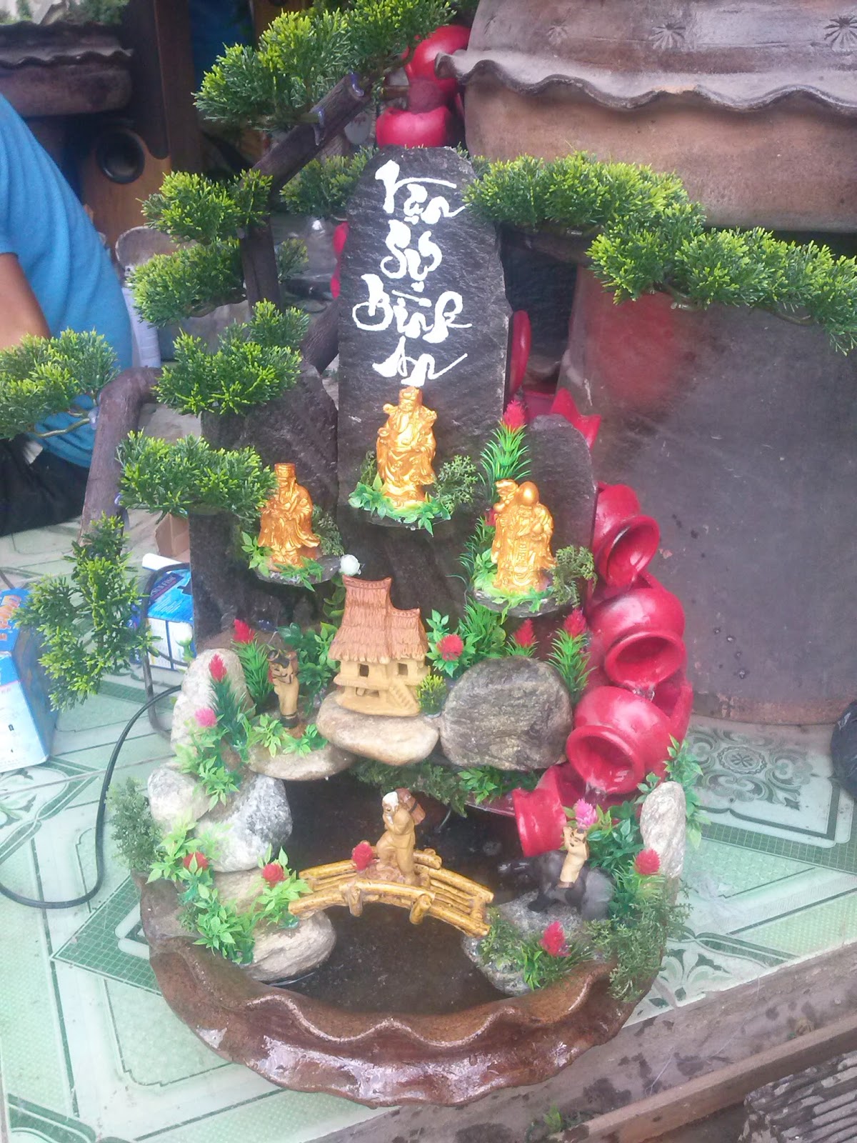 Thác nước phong thủy để bàn mẫu mã đa dạng - 22