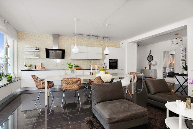Apartment Showcasing Family Scandinavian Design