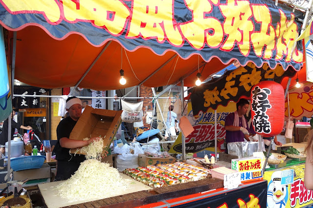 okonomiyaki food stall japanese festival