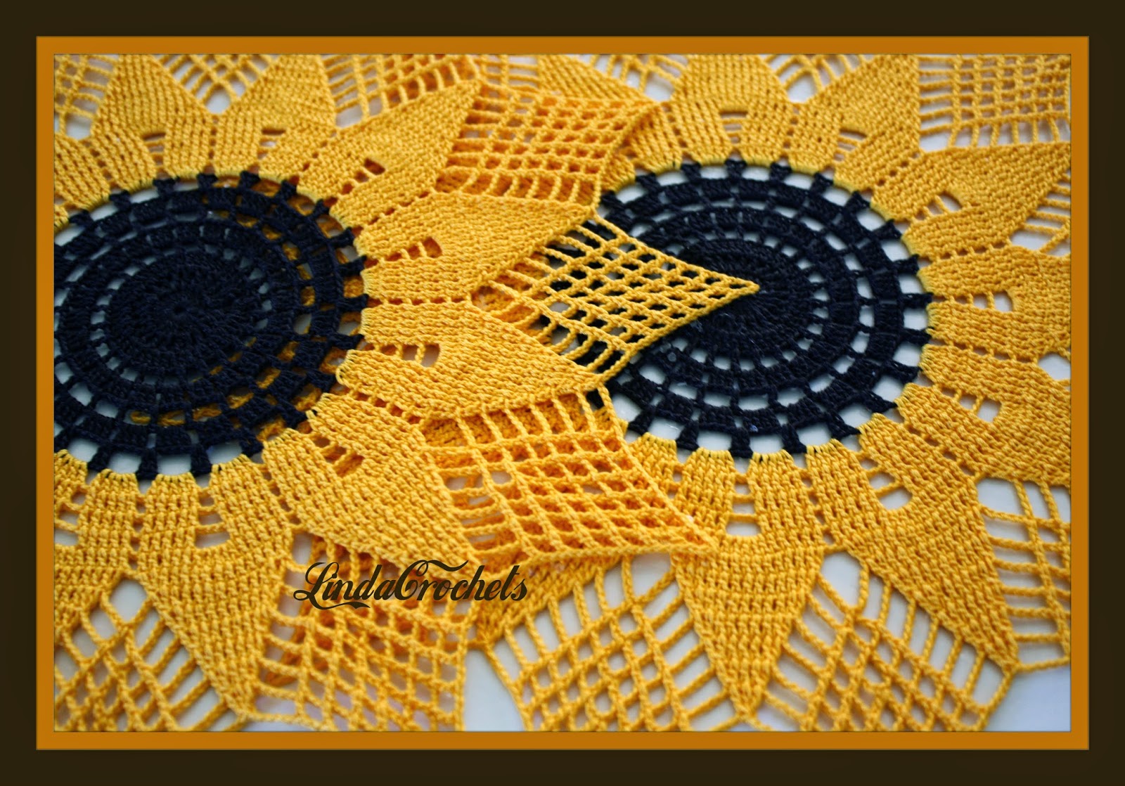 Linda Crochets Sunflower Doilies