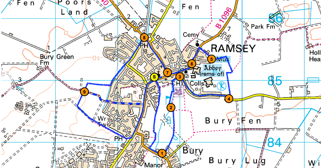 Cambridgeshire walks Ramsey to Bury circular walk