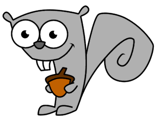 Cartoon Squirrel Family