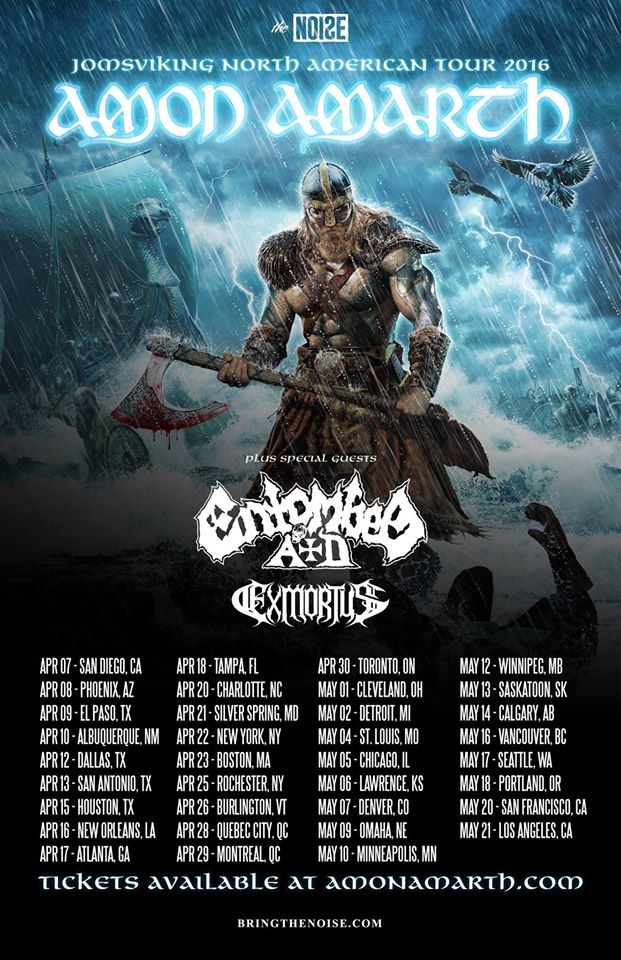 Amon Amarth Announces New Tour NataliezWorld