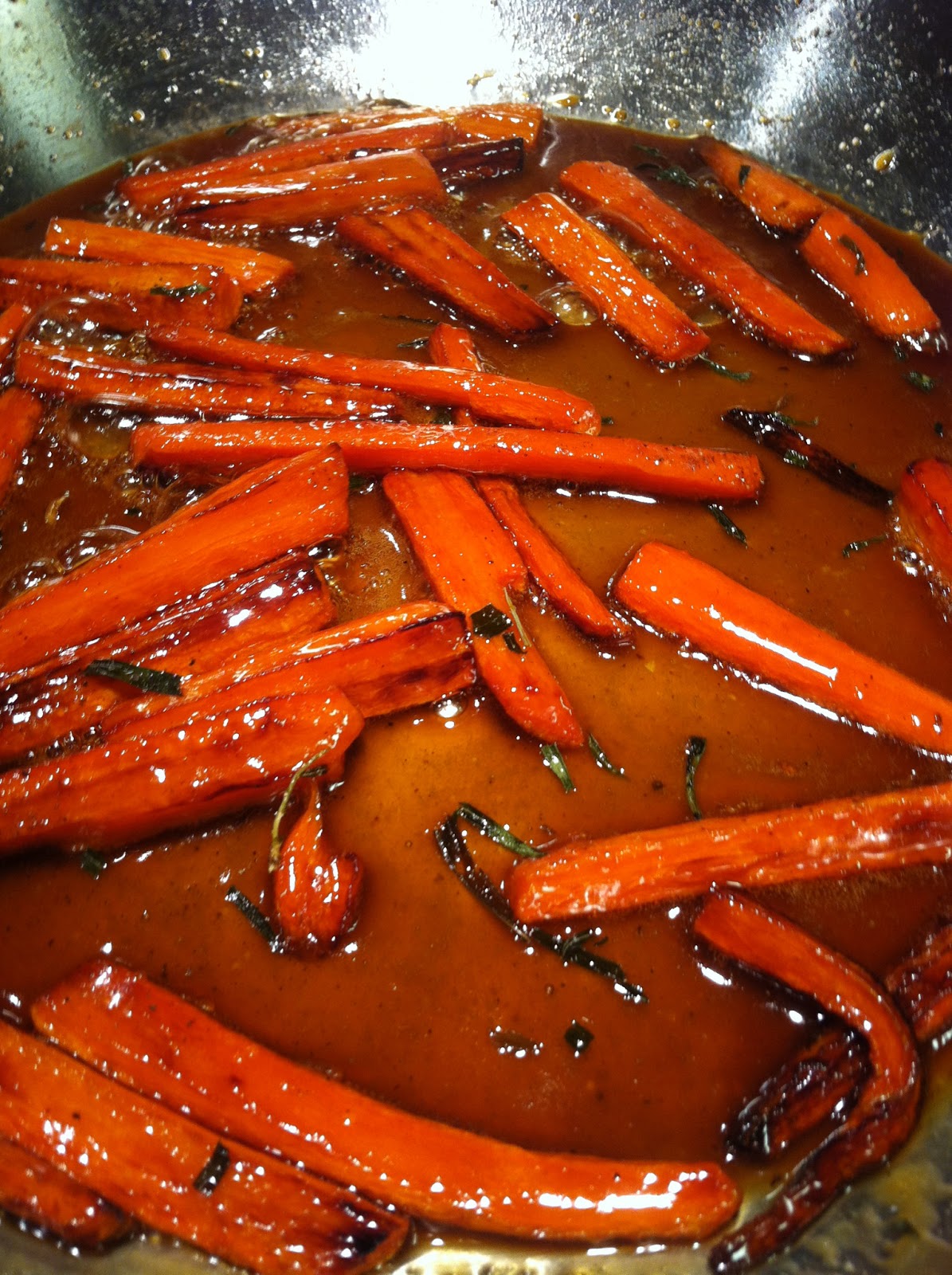 parsley & polka dots honeyglazed carrots