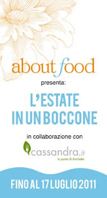 Partecipo al contest di about food in collaborazione con cassandra.it