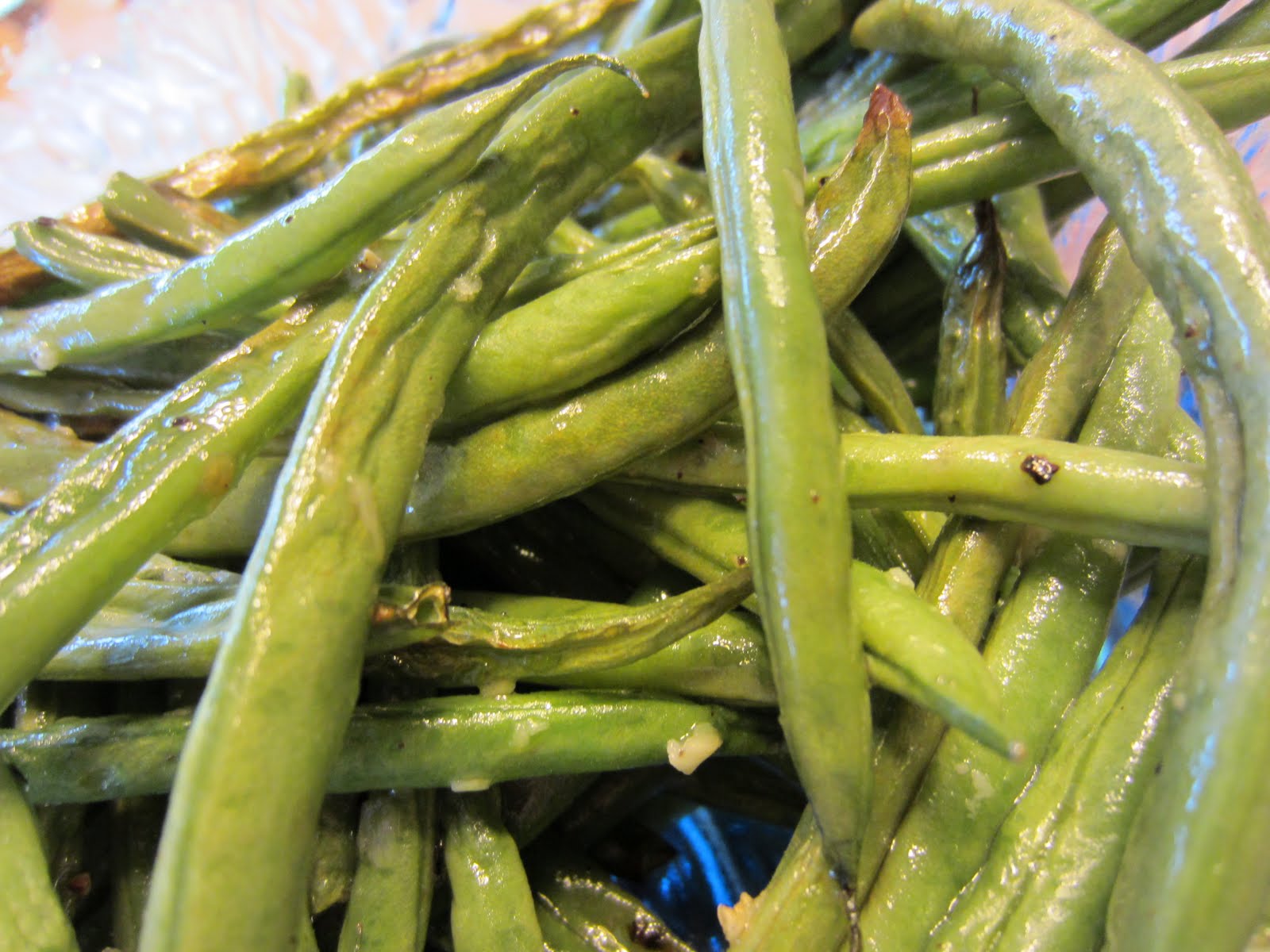 Oven Roasted Green Beans w/ Garlic Renee's Kitchen Adventures