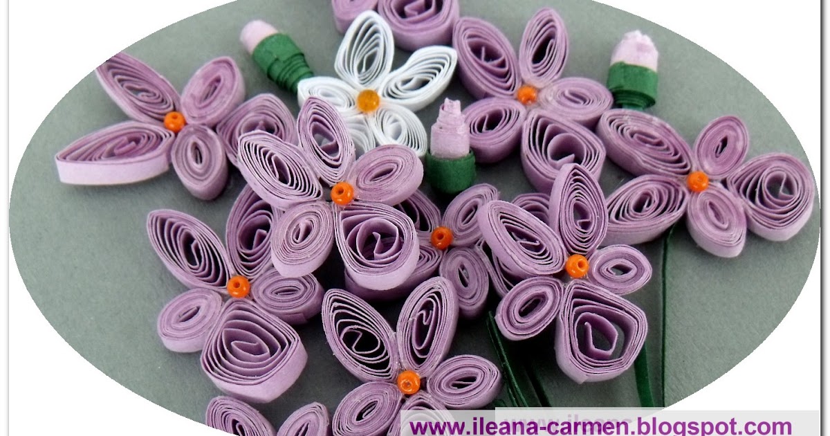 hobbies Quilling Violets