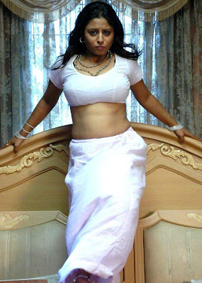 Tollywood Actress Sunakshi in Hot Saree Blouse Stills From Nishabda Viplavam Movie