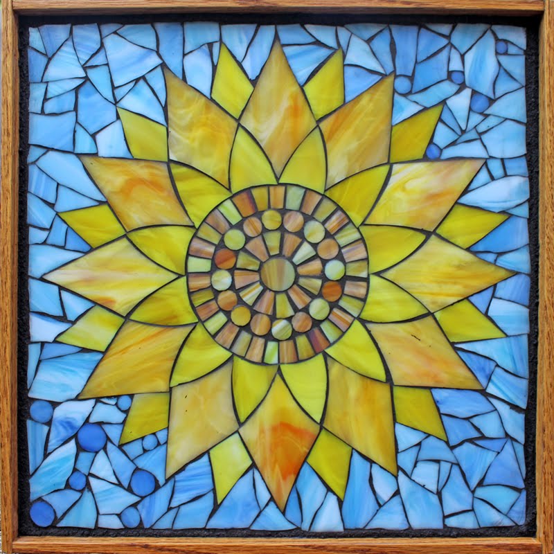 Yellow Sunflower Mosaic