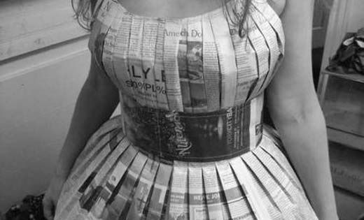 How to Make Newspaper Dresses How to Make Newspaper Dresses