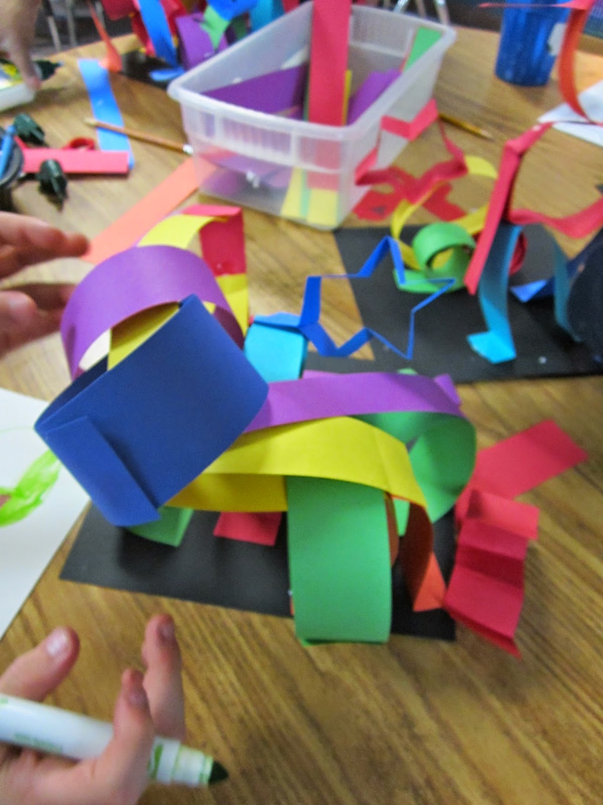 ChumleyScobey Art Room Paper Line Sculpture