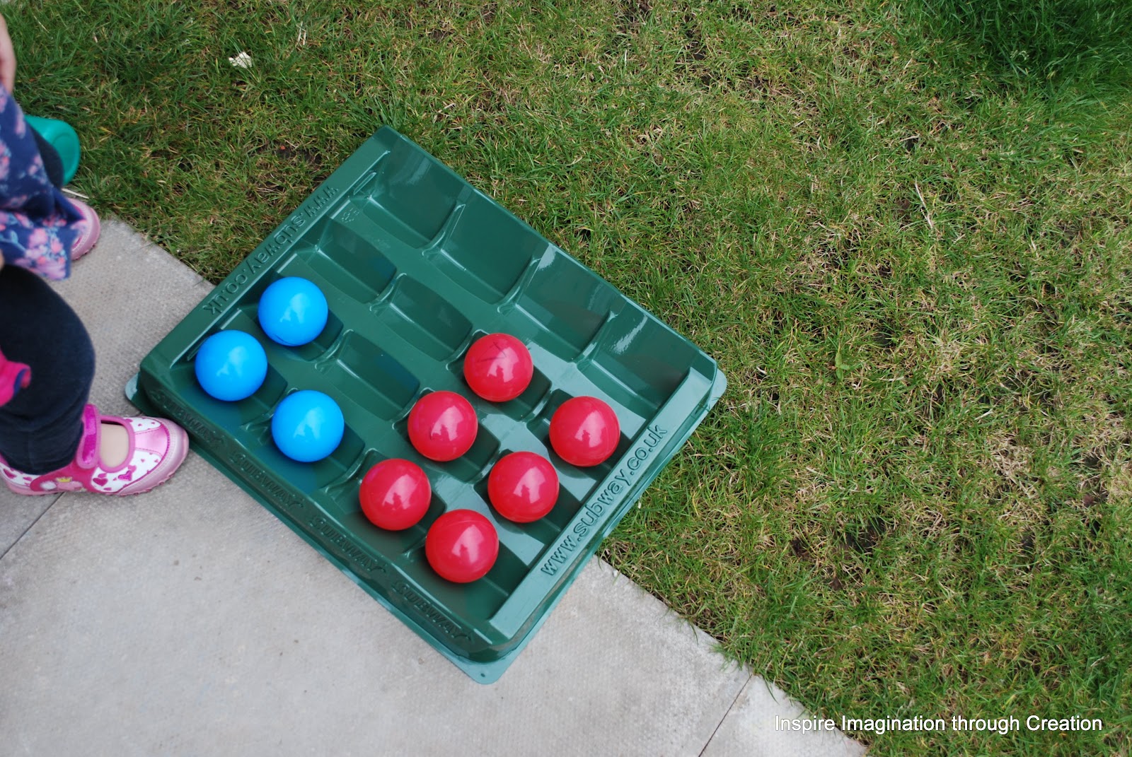 Inspire imagination through creation Playing a game Boccia