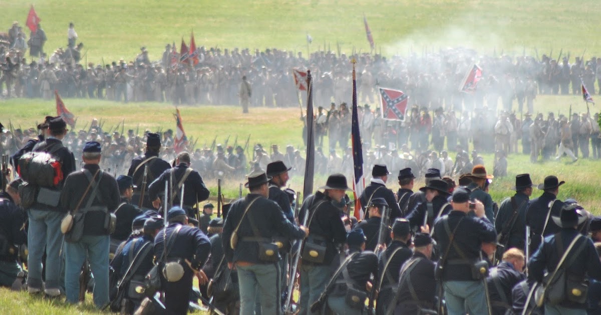 Pickett's Charge at the 150th Anniversary of the Battle of Gettysburg