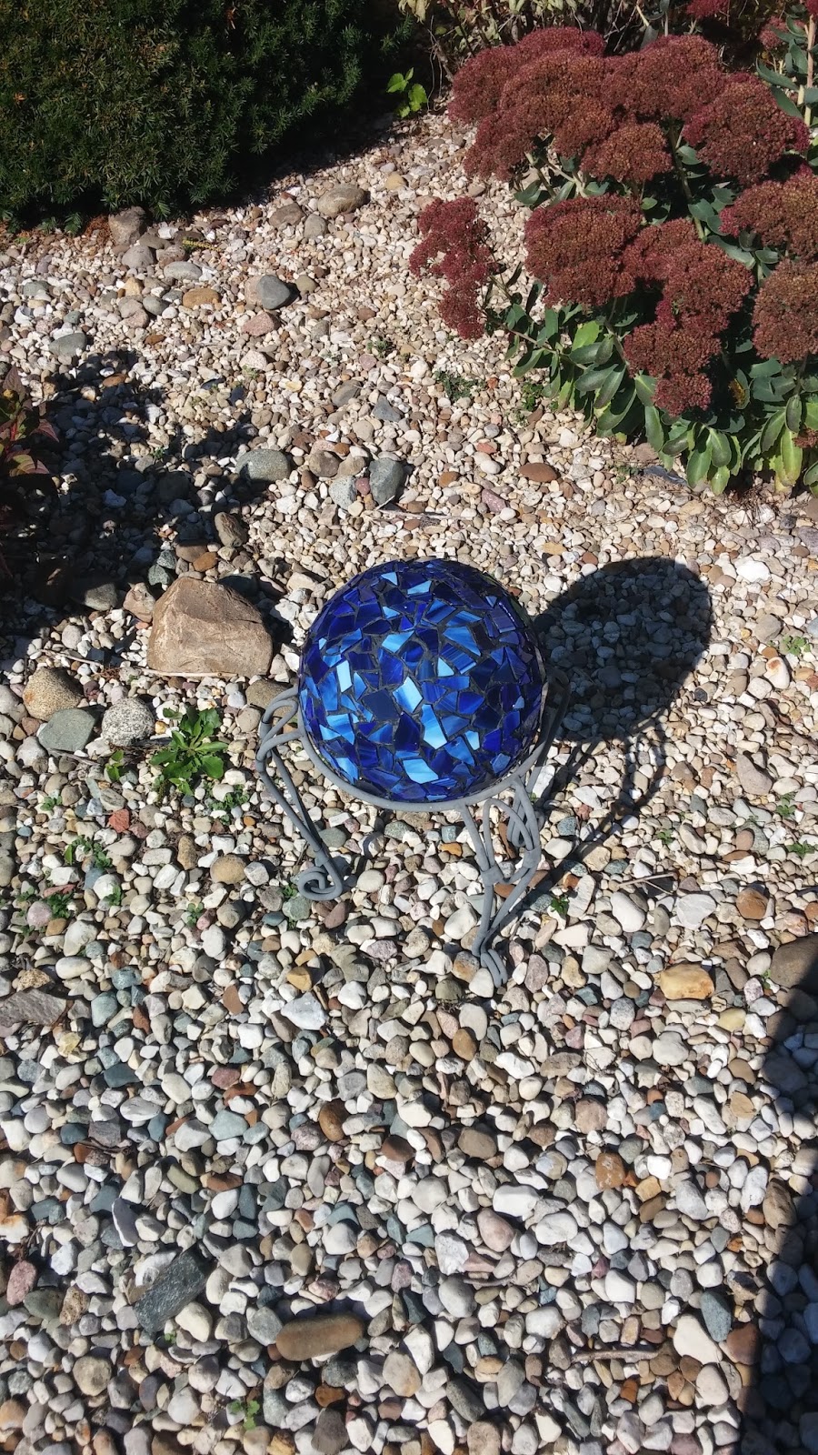 DIY Gazing Ball Made from a Bowling Ball
