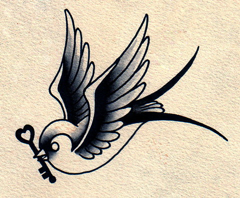 Swallow Bird Tattoo Designs 46