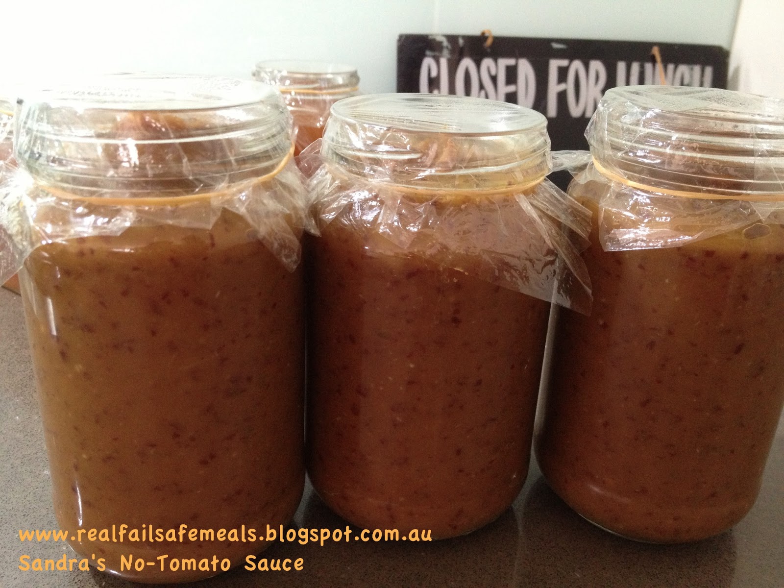 REAL MEALS Sandra's NoTomato Sauce