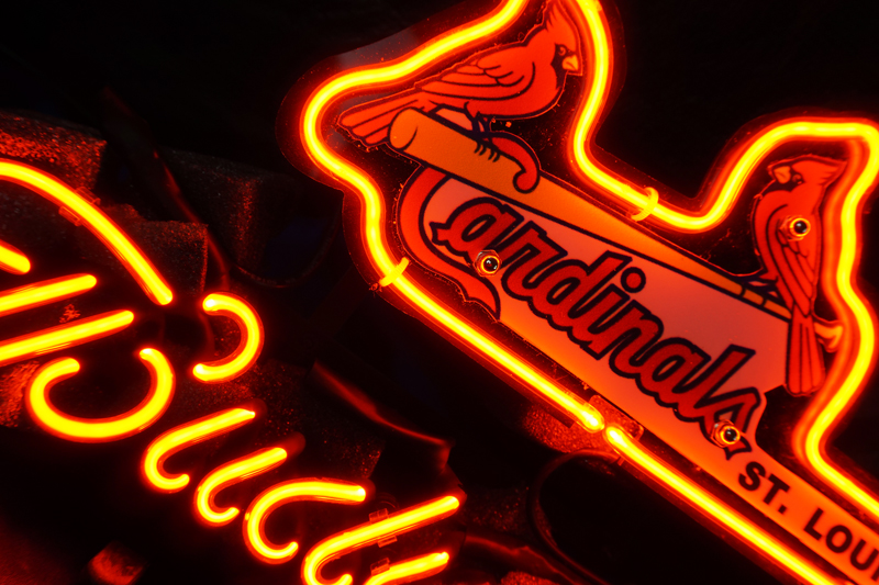 Wiki Neon Sign Blog MLB ST LOUIS CARDINALS BASEBALL BEER BAR NEON