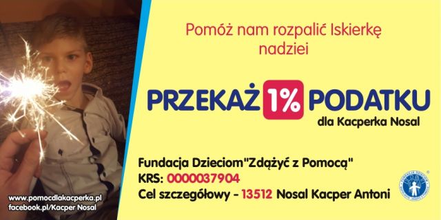 1%podatku dla Kacperka