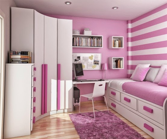 Pink Color Teen Bedroom Theme