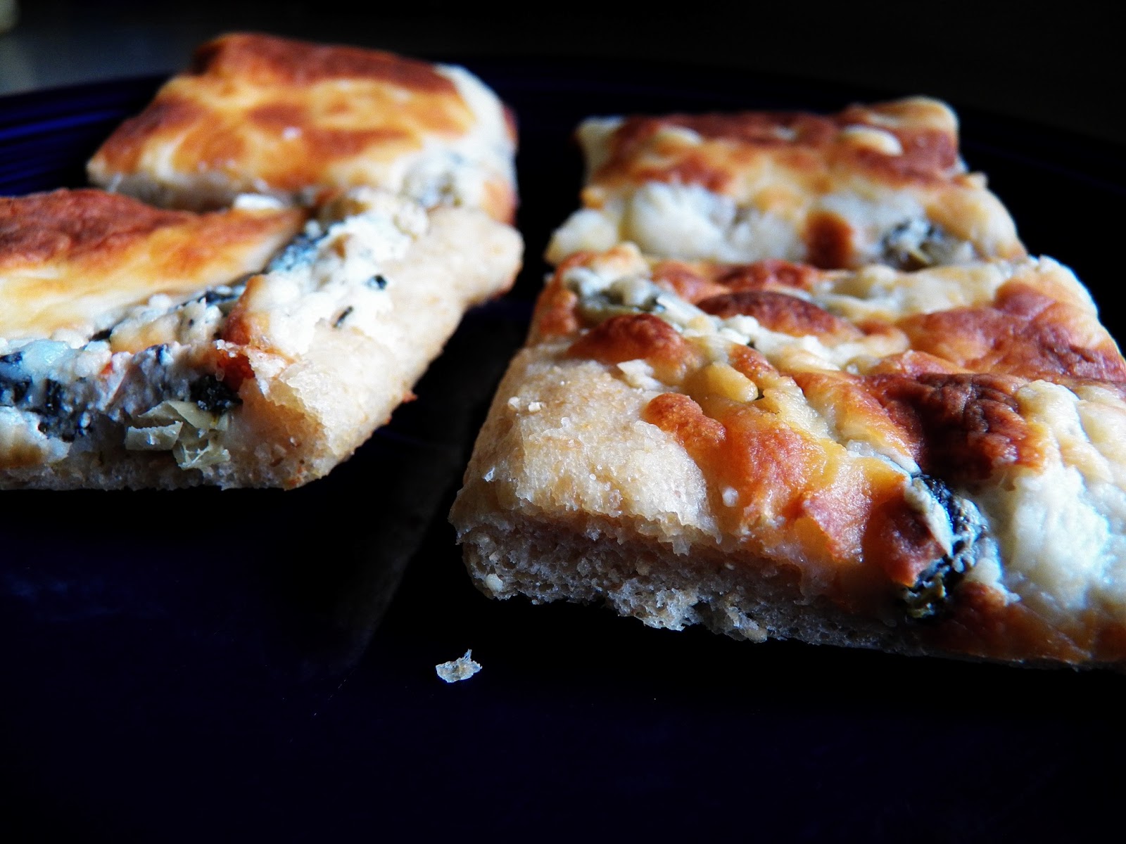 The Tasty Cheapskate Spinach Artichoke Pizza