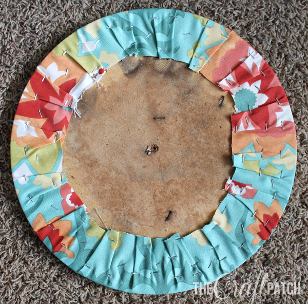 The Craft Patch How To Reupholster A Round Chair Seat