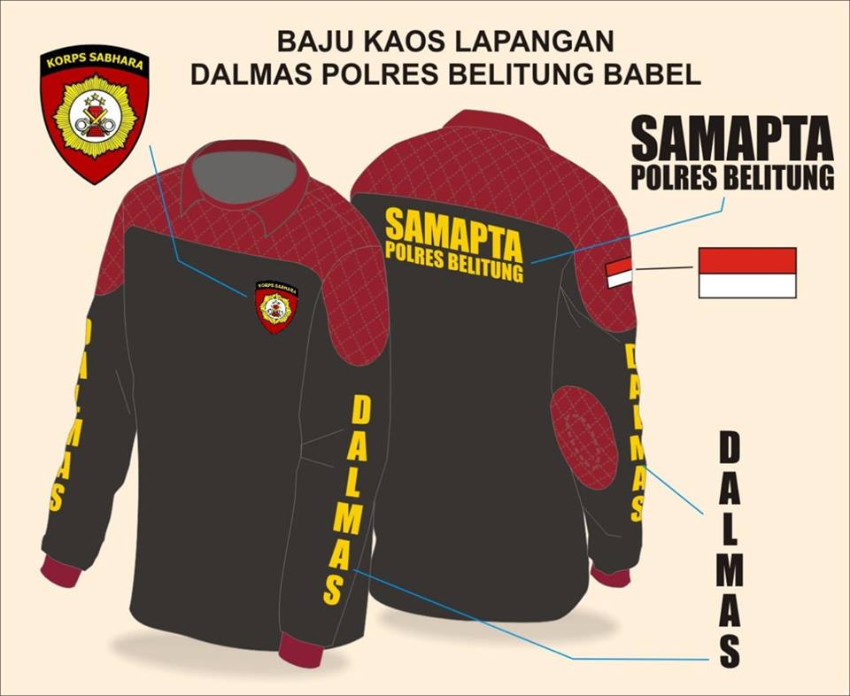 BAJU KAOS LAPANGAN POLISI