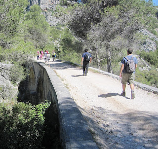 Pont de pedra del ferrocarril Alcoi-Gandia al Racó del Duc o barranc de l'Infern