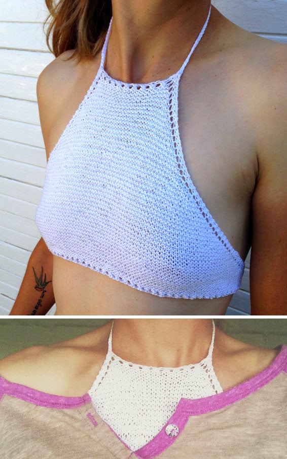Design and Craft I knitted it! Essential Halter Top