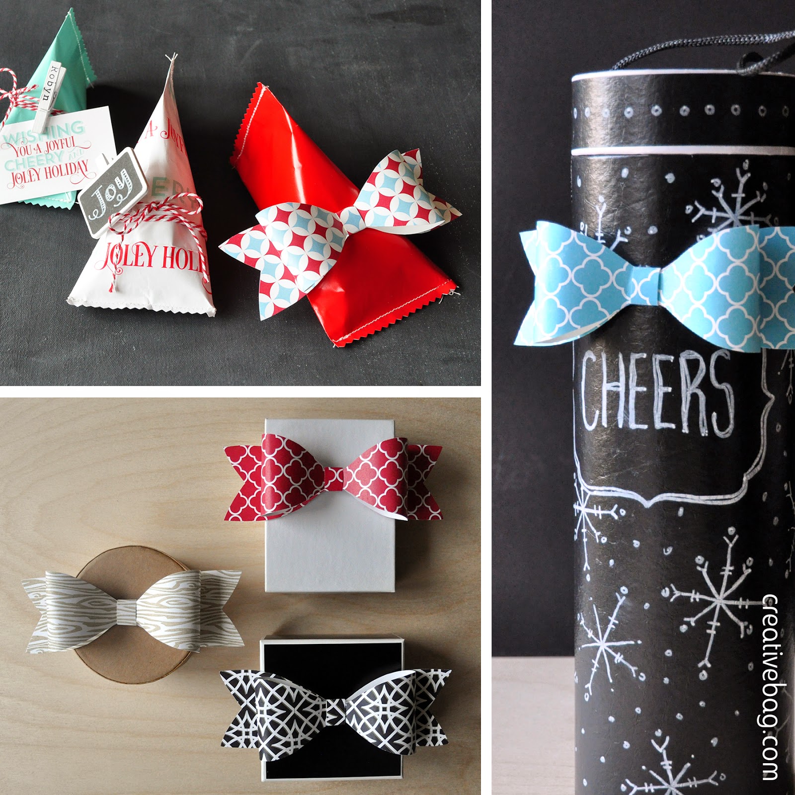 the creative bag blog diy paper bows for holiday gift wrapping