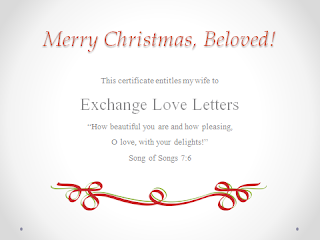 Gift certificate example